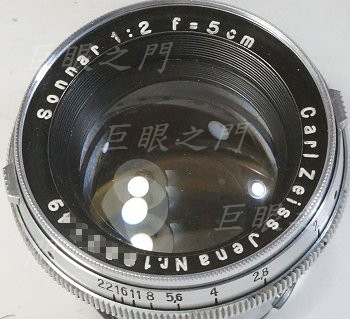 Carl Zeiss Jena Sonnar 50mm f2 Nikon S 接環改Fuji GFX 接環(使用對焦筒)