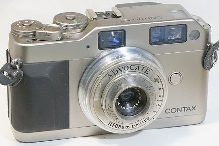 ILFORD Advocate Dallmeyer Anastigmat 35mm f4.5 殺機取鏡改Contax G 接環