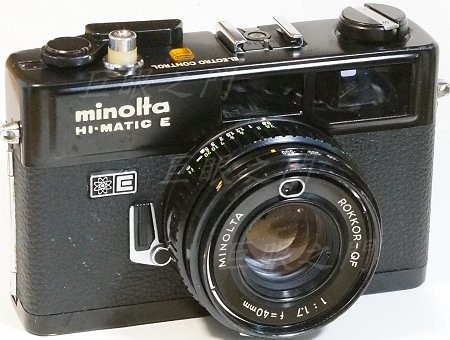 Minolta Hi-matic E 40mm f1.7 殺機取鏡改Sony E 接環(使用對焦筒)